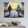 thumbnail image 4 of ONETECH RAPPER album cover tapestry with four brass buttonholes, suitable for decorating college dormitories, 4 of 7