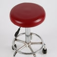 thumbnail image 3 of Bar Stool Covers Waterproof PU Slipcover for Round Chair Seats Red, 3 of 5