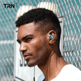 thumbnail image 2 of Audífonos In-ear Trn Cs2 Azul Transparente,con Micrófono, 2 of 4
