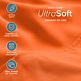 thumbnail image 4 of Bare Home Luxury Bed Sheet Set - Premium 1800 Collection - 4 Piece - Twin-XL, Orange, 4 of 9