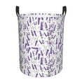 thumbnail image 6 of Lsque Lavender Flowers pattern Laundry Hamper Basket, Tall Woven Rope Hamper Basket for Clothes, Lightweight Storage Basket, Collapsible Waterproof-Small, 6 of 8