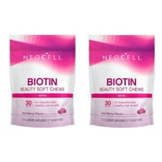 Neocell, Biotin Bursts, Acai Berry Flavor, 10,000 mcg , 30 Soft Chews 2 Packs