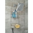 thumbnail image 2 of Wide Hanging 2-Tier Shower Caddy with Hooks - Storage for Shampoo, Conditioner, Body Wash, Razors, and Bar Soap, 2 of 4