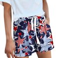 thumbnail image 2 of Charmgo Womens Shorts, Women Summer High Elastic Comfy 4th of July Shorts Drawstring Casual Elastic Waist Shorts with Pocketed Biker Shorts Women, Athletic Shorts for Women Navy XL, 2 of 7