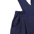 thumbnail image 4 of HILEELANG Girls School Uniform Jumper Dress, Adjustable Strap Pinafore Dress with Pockets for Little Big Girls 4-13Y Navy, 4 of 6