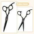 thumbnail image 2 of Unique Bargains Professional Hair Cutting Scissors Black Pink Scissors 0.91"x0.67" Stainless Steel for Hair Cutting, 2 of 7