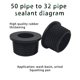 thumbnail image 4 of Monstrate Desagüe de suelo, escurridor de lavabo, colador de baño, mano de obra fina negra, gran sellado, sin fugas, suministros para el hogar Decoración del hogar, 4 of 6