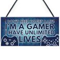 thumbnail image 1 of Placa De Madera I'M A Gamer Novedad Placa Colgante De Puerta Regalo Para Home Coffee House Bar Cateissary HA029685-00, 1 of 6
