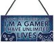 thumbnail image 1 of Placa De Madera I'M A Gamer Novedad Placa Colgante De Puerta Regalo Para Home Coffee House Bar Sweethay HA029685-00, 1 of 6