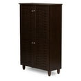 thumbnail image 1 of Vente en Gros Intérieurs Baxton Studio Winda Armoire de Rangement pour Chaussures d'Entrée Moderne et Contemporaine à 4 Portes en Bois Brun Foncé, 1 of 9