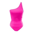 thumbnail image 4 of Afdoent Womens Tankini Bathing Suits Two Piece Swimsuits For Women Bathing Suit One Shoulder Tankini Top With Bikini Bottoms Beach Summer Outfits, 4 of 5