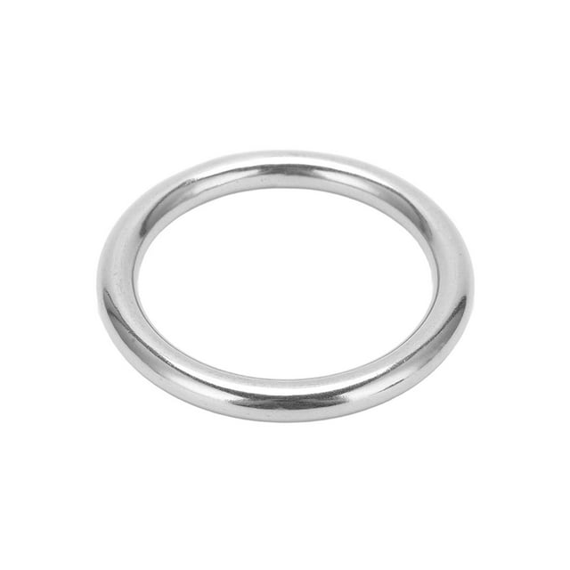 Steel Rings, Hardware Hanging Rings High Polishing For Yoga For Hammock For Marine Boat 10x70mm / 0.39x2.8in