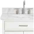 thumbnail image 4 of Ariel D043slcw2ovo Kensington 42" Thick Carrara Marble Vanity Top - White, 4 of 7