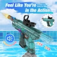 thumbnail image 4 of Pistola de agua eléctrica Lawdiey con tanque de 800 ml, 8-12 años, verde oscuro, 4 of 9