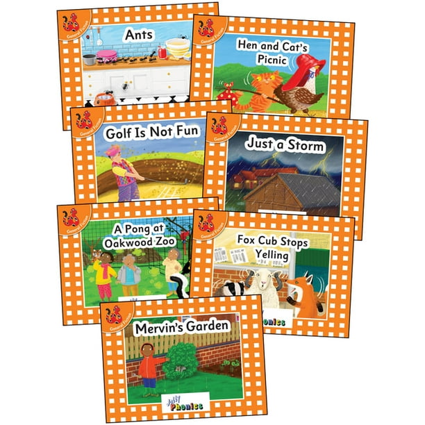 jolly phonics orange level readers complete set in print letters american english edition paperback walmart com