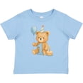 thumbnail image 3 of Inktastic First Birthday Cute Teddy Bear with Balloon Boys or Girls Baby T-Shirt, 3 of 5