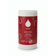 Safely Multi-Surface Cleaning Wipes, Peppermint Scent, Bleach-Free Household Cleaner with Essential Oils, Safe for All Surfaces (75 Count, Pack of 1)