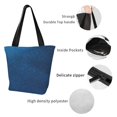 thumbnail image 4 of Salouo Deep Blue Glitter for Shoppers Tote for Women Foldable Handbags with Big Capacity Casual One-Shoulder Shopping Bag Hobo Bags Fit for Office/Shopping/Park, 4 of 6