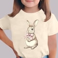 thumbnail image 2 of Manga Corta Crop Top para Niños Niños Pascua Impresa Gráfica Tee Cuello Redondo Casual Versátil 3-14 Años, 2 of 5