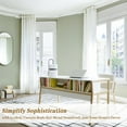 thumbnail image 6 of Bay Window Curtain Rods, U Shape Heavy Duty Curved Curtain Rods for Bay Windows with Brackets, 59-184" Adjustable for Bedroom, Living Room, Dinging Room, White, 6 of 7