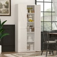 thumbnail image 6 of Marcree Kitchen Pantry Storage Cabinet,71" Tall Storage Cabinet with Doors,White Kitchen Cupboard with Adjustable Shelves,Food Pantry Cabinet for Kitchen,Dining Room, 6 of 9