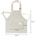 thumbnail image 2 of BAMAIA Tablier de Cuisine Réglable en Lin de Coton avec 2 Poches pour Hommes Femmes, 2 of 7