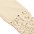 thumbnail image 2 of Vestido De Manga Larga De Encaje Para Mujer, Vestido De Manga Larga De Encaje De Cuello Redondo Con Decoración De Botones De Costura De Encaje Para Ir De Compras Para La Vida ANGGREK Otros, 2 of 8