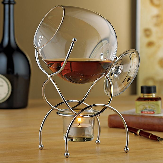 Wine Enthusiast Brandy Warmer 4Piece Gift Set