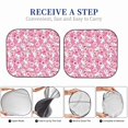 thumbnail image 6 of Honeii Cute Rabbit Print Foldable Car Sun Shade for Windshield, 2-Piece UV Protection Shade, Protects Car Interior, Ideal for Cars, Trucks, SUVs-Large, 6 of 6