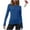 *Blue, variant on Women's Long Sleeves Knitted Tops,Ladies Lightweight Base Layer,High Collar Undershirts For Women,Pink,Size S