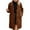 Brown, variant on Winter clothing for women Plus Size Coat For Autumn Winter Warm Long Sleeve Outerwear With Button Closure And Pockets Full Length Comfortable Jacket