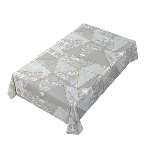 Waterproof Vinyl Tablecloths, Heavy Duty Oil Proof Spill Proof Plastic Table Cloth, Wipe Clean PVC Table Cover for Spring Indoor and Outdoor Use