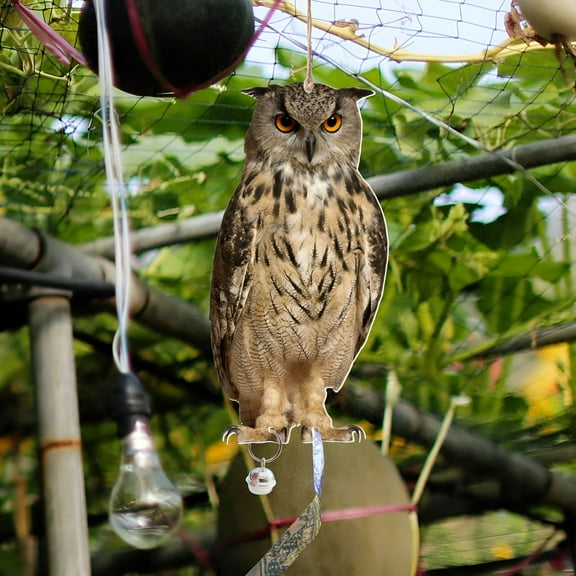 ACDANC Owl Decoys to Scare Birds Squirrels Away,Owl Decoys to Scare Squirrels,Scarecrow Owl Decoy to Keep Birds Away,Garden Owls Bird Scare Devices for Outdoor Patios