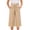 Beige, variant on BLVB Summer Capri Pants for Girls Tie Knot Casual Loose Capris Cotton Linen Baggy Beach Cropped Pants with Pockets