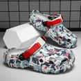 thumbnail image 3 of Men's Garden Clogs Graphic Mules Clog Slip On Beach Sandals for Men Outdoor Slippers with Adjustable Strap, 3 of 14