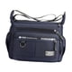 thumbnail image 2 of Bolso bandolera para hombre, moderno, con cremallera, múltiples bolsillos, impermeable. Azul oscuro, 2 of 9