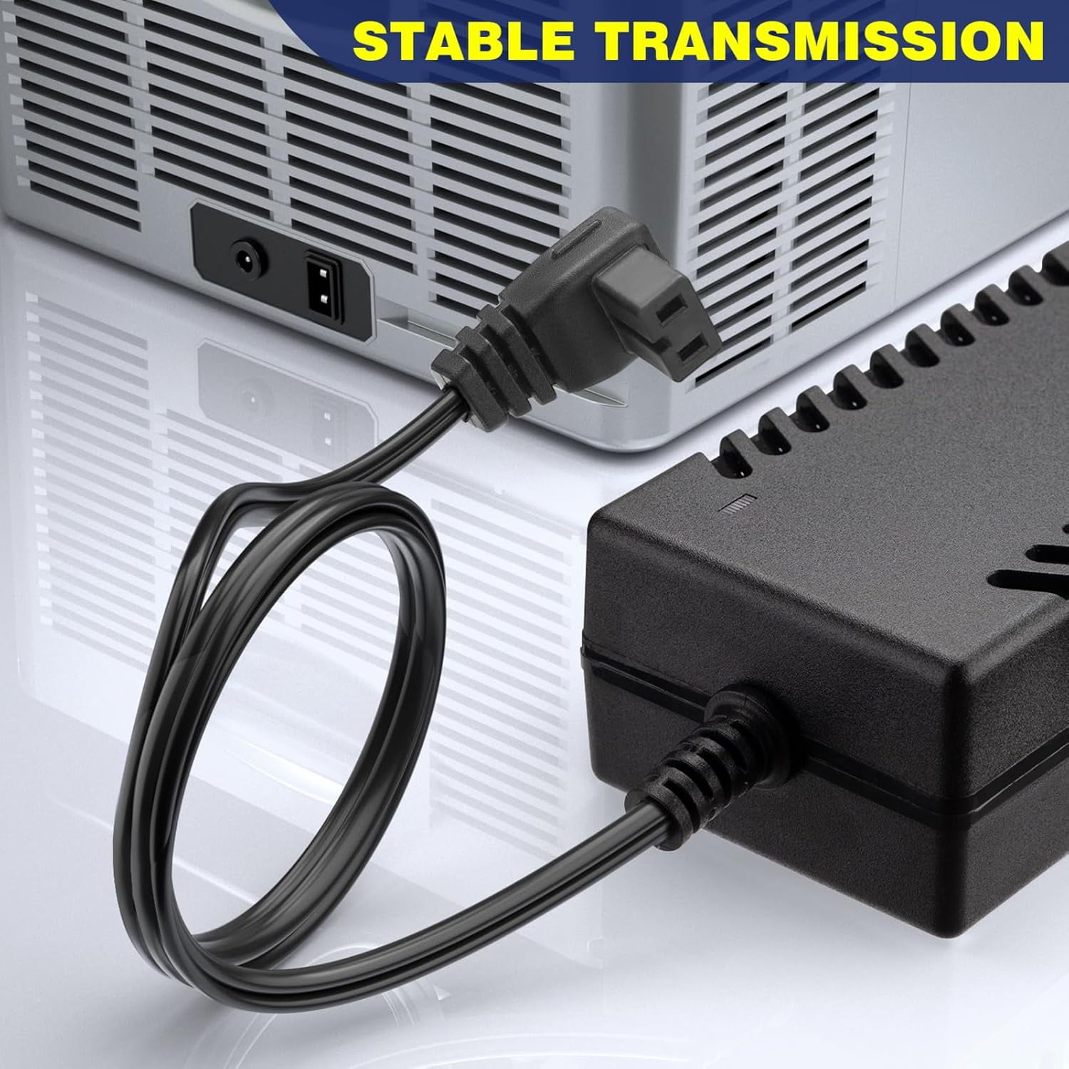 AC Adapter for 12V Refrigerator Freezer Fridge, DC14.5V AC 100-240V with 5.6ft AC Power Cord Power Cable for Car Refrigerator, 60W 80W 87W AC to DC Converter Power Supply for 12 Volt Fridge