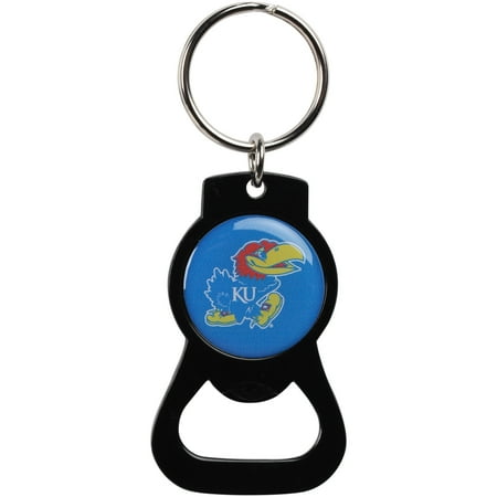 - Kansas Jayhawks Bottle Opener Keychain - Black - No Size