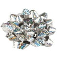 thumbnail image 2 of JAM Paper Gift Bows Spotted Silver, 12/Pack, Small, 3.5 in Diameter, 2 of 3