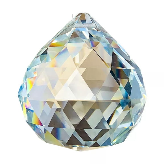GKNET Suncatcher 80MM Clear Prism Ball Crystal Prism Glass Chandelier Pendant Hanging