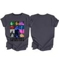 thumbnail image 5 of TayIor Sw1ft Chemises, Tyler Sw1ft Merch, Tyler Sw1ft, Mode Décontractée Imprimée Col Rond Manches Courtes Blouse Femmes Graphique Amateur de Musique TKFASHION Gris Foncé TTTG, 5 of 5
