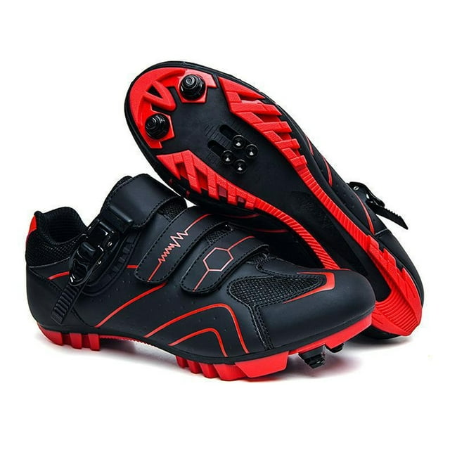 Cycle Shoes for Mens and Womens Spring Summer Mountain Bike Lock Cycle Shoes Road Bike Lock Shoes Hard-Soled Spin Bike Shoes Wide-Soled Bicycle Shoes Size 36-45