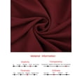 thumbnail image 5 of DARING DIVA Button Up Body Suit Work Collared Bodysuit 2XL Wine Red, 5 of 6