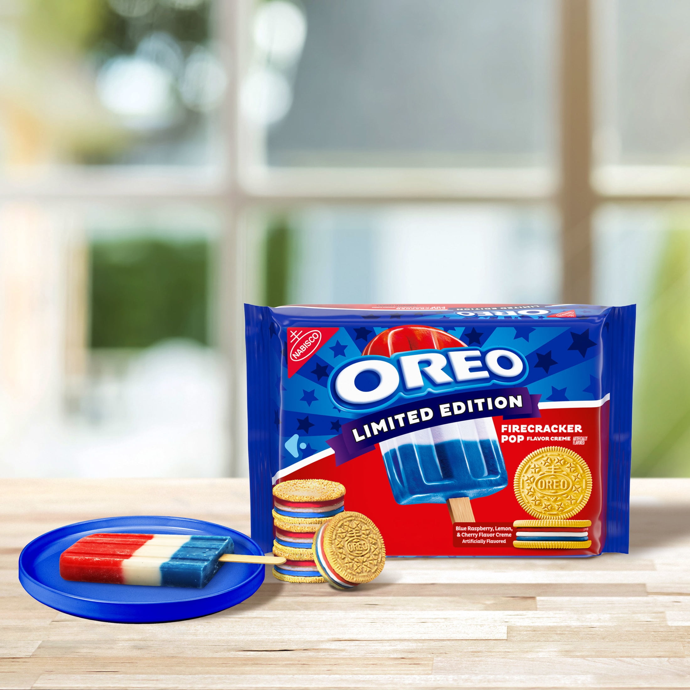 OREO Firecracker Pop Sandwich Cookies, Limited Edition, 11.46 oz