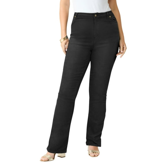 Roaman's Women's Plus Size Tall Plus Size Classic Stretch Bootcut Jean