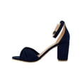 thumbnail image 3 of SANDALIAS TACONES VESTIR LEON DAMA MUJER AZUL MARINO GAMUZA 051 Leon 51, 3 of 3