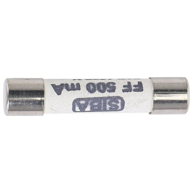 1000V 500mA 6.3 x 32mm White Ceramic Fuse for Multimeter