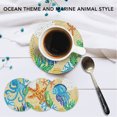 thumbnail image 4 of Coaster Rhinestone Art Kit, Eco Friendly Rich Colors 8 Pieces Rhinestone Painting Coasters  For DIY Craft, 4 of 8