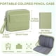 thumbnail image 2 of Estuche para Lapices de Pana, Estuche Lapicera Grande Estuche de Colores, Verde Claro, 2 of 4