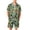 Green, variant on GrmtClth Halloween Pajamas for Men Short Sleeve Satin Finish Button Down Pumpkin Pattern Two-Piece Summer Loungewear Sleep Pjs Set with Pockets Yellow 4XL